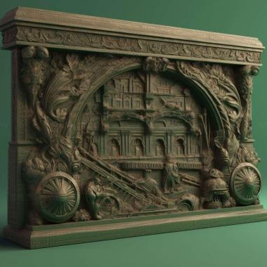 Patterns and decorations Verde Station 3 3d model